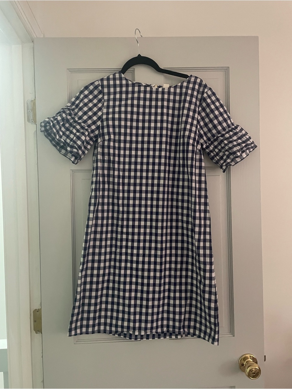 Crewcuts Navy and White Gingham Dress